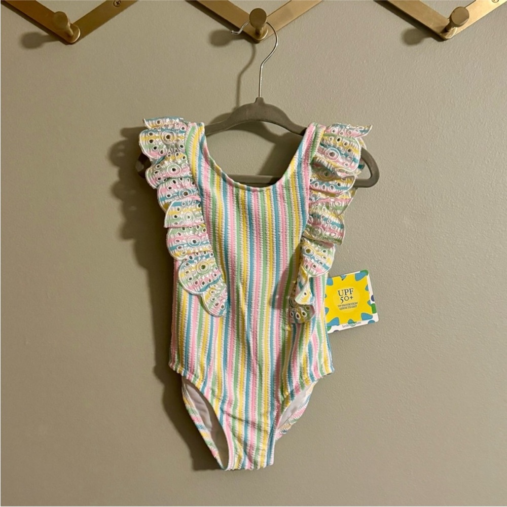 Little Me Striped One Piece
Swimsuit UPF 50 NWT